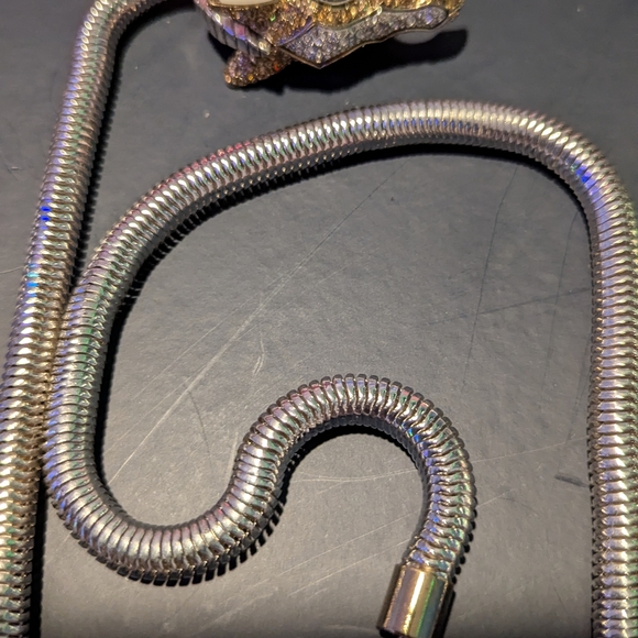 Gold and Silver Dragon Necklace - Picture 5 of 8